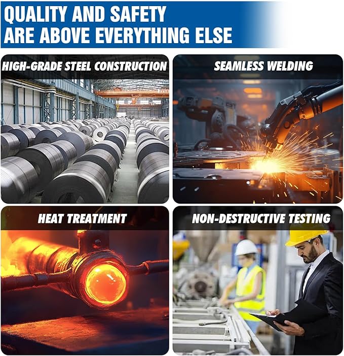 Geteen Trailer Hitches, Adjustable Trailer Hitch Ball Mount - Fits 2" Receiver, Dual Ball (2" x 2-5/16"), 5" Drop, 10,000 GTW - GT20052B