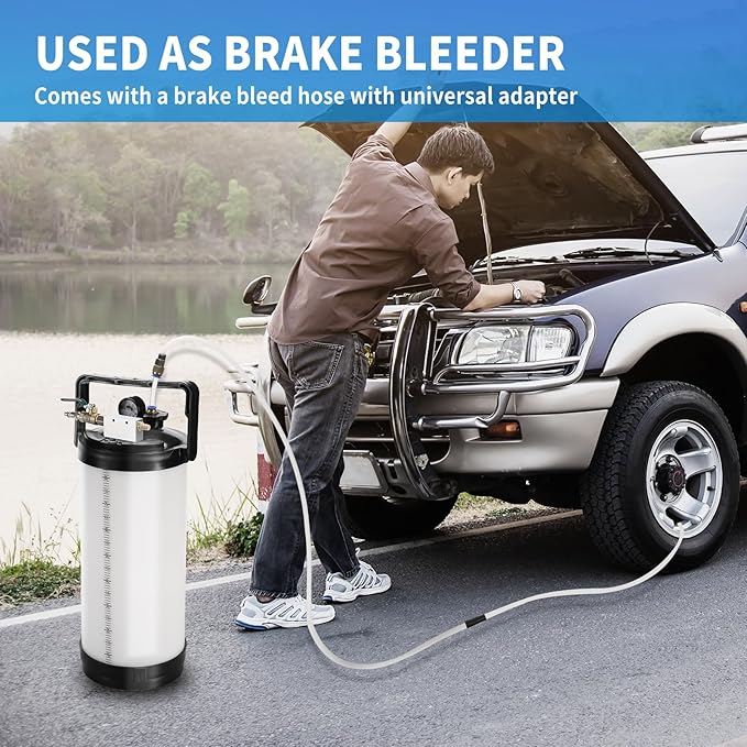 8L Aerodynamic Fluid Extractor，Oil Pump with Oil Change Hose, Oil Extractor Pump for Vacuum Suction of Oil, Stable and Not Deformed, Suitable for Cars, SUVs, Trucks, Yachts