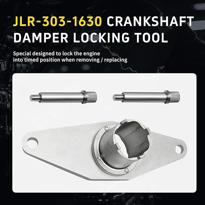Engine Camshaft Timing Locking Tool kit Compatible with Land Rover Discovery Sport Evoque 2.0T Jaguar F pace XE XF Petrol Engine, JLR-303-1636 JLR-303-1635 JLR-303-1630 JLR-303-1656