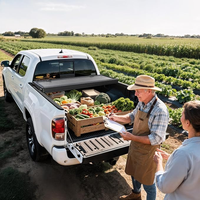 YITAMOTOR Low-Profile Hard Tri-Fold Truck Bed Tonneau Cover Compatible with 2015-2026 Chevy Colorado/GMC Canyon with 5.2 ft Bed