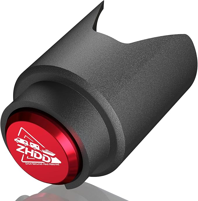 2 Inch Trailer Hitch Lock - 2178 Heavy Duty Anti Theft Lock Secures Ball Coupler and Safety Chains for RV,Boat,Dump,Cargo and Camper Trailers (Red)