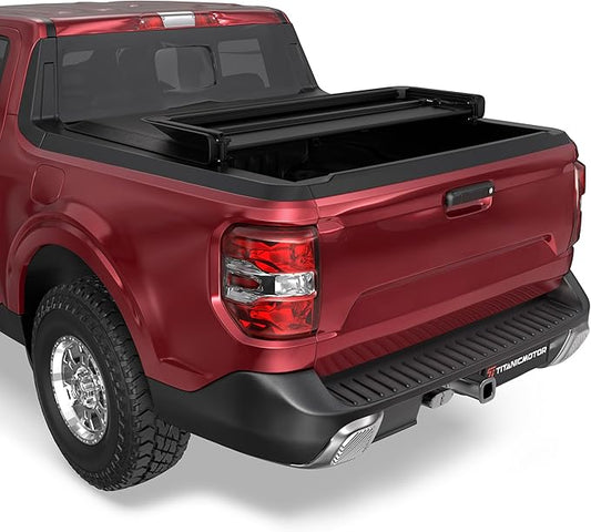 Soft Tri Fold Truck Bed Tonneau Cover Compatible for 2022 2023 2024 2025 Ford Maverick 3-Fold 4.5FT 54.4Inch