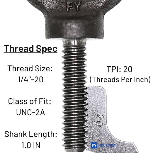 10 Pcs Lifting Shoulder Eye Bolts 1/4"-20 X 1