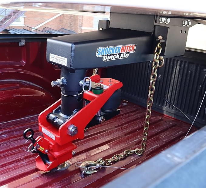 Shocker Quick Air® 5th Wheel to Gooseneck Air Hitch & Shift Lock Coupler Conversion Kit, Fits Lippert Turning Point - 24,000 lbs GTW