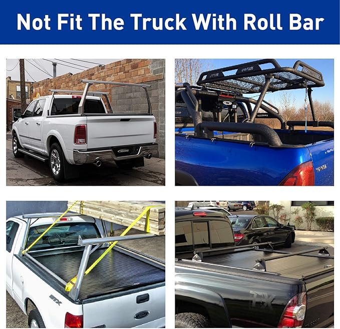 Hard Tri-Fold Truck Bed Tonneau Cover for 2004-2014 Ford F150; 05-08 Lincoln Mark LT, 5.5ft / 66" Bed, Waterproof, Secure & No-Drill Installation