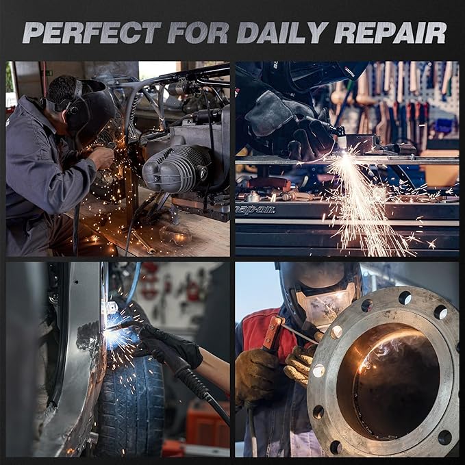 ARCCAPTAIN MIG205MP MIG Welder 9 IN 1 iControl APP Control Plasma Cutter/Pulsed MIG/Flux Core/Spool Gun/DC HF/Lift TIG/Clean/Stick Aluminum Welding Machine 120/240V Dual Voltage Multiprocess Welder