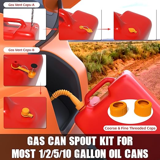 KJE 19 Pcs Automotive Funnel Set, Spout Replacements, Plastic Wide Mouth Transmission Funnels, Flexible Oil Funnel Kit for Automotive Use