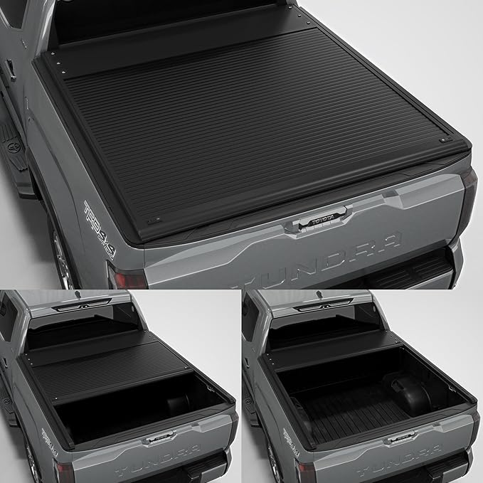 Aluminum Retractable Tonneau Cover Fits 2022-2026 Toyota Tundra 5'6" Bed (66.7")