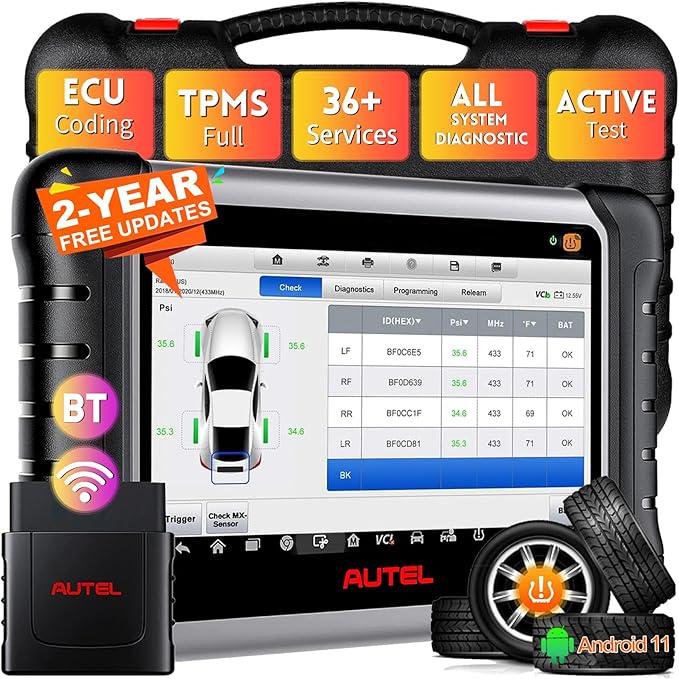 Autel MaxiPRO MP808Z-TS Scanner (2-Year Free Updates) - New ECU Coding Scan Tool with TPMS Relearn Rest Programming, Upgraded of MP808BT PRO /MP808BT, Active Test, 36+Service, Full System Diagnose