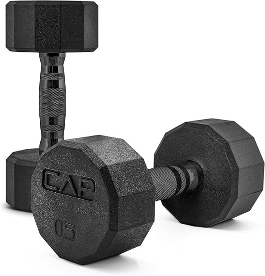 CAP Barbell Coated Dumbbell Weight | Multiple Options Pairs & Sets