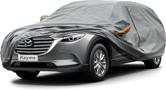 Kayme Heavy Duty SUV Car Cover Custom Fit Mazda CX-9/CX9 (2007-2025) Waterproof All Weather for Automobiles, Full Exterior Covers Sun Rain UV Protection.（Deliver About 3-10 Days）