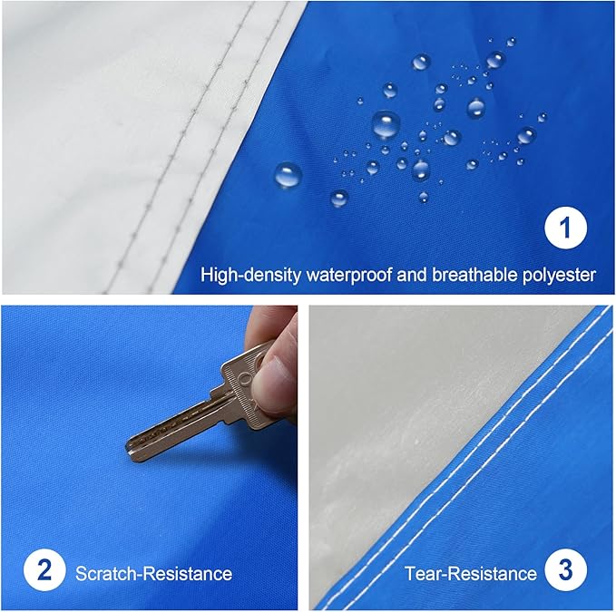 Hatchback Car Cover Waterproof All Weather for Automobiles, Outdoor Full Car Cover Snowproof Windproof UV Protection, Universal Fit for Hatchback. (Fit Hatchback Length up to 178 inch, Silver)