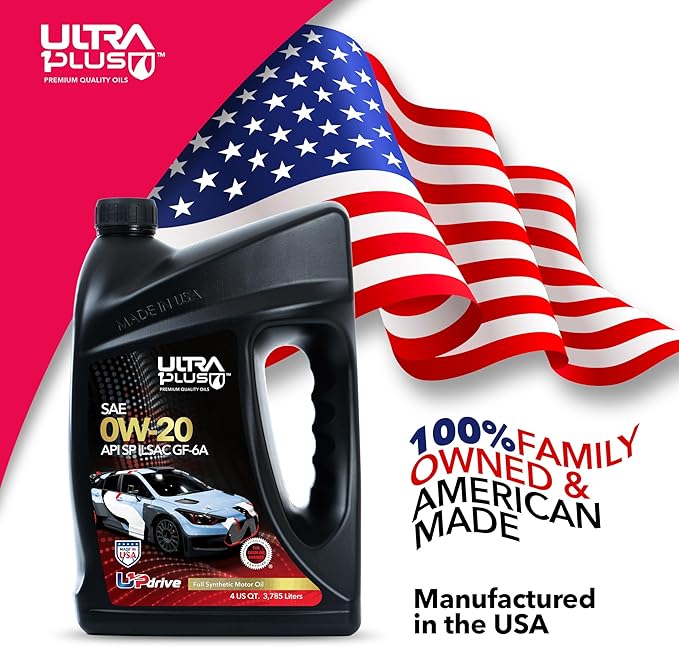 ULTRA 1PLUS SAE 0W-20 Full Synthetic Oil API SP ILSAC GF-6A - 0W20 Motor Oil, 1 Gallon