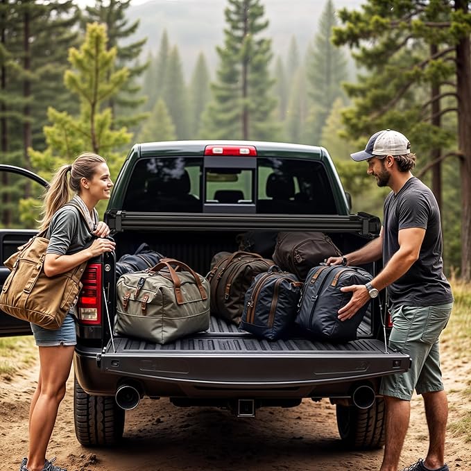 LEDKINGDOMUS Soft Quad Fold Truck Bed Tonneau Cover Fits for Dodge Ram 1500 2009-2025 (Incl. Classic & New), 5.7ft Bed (67") Without Rambox