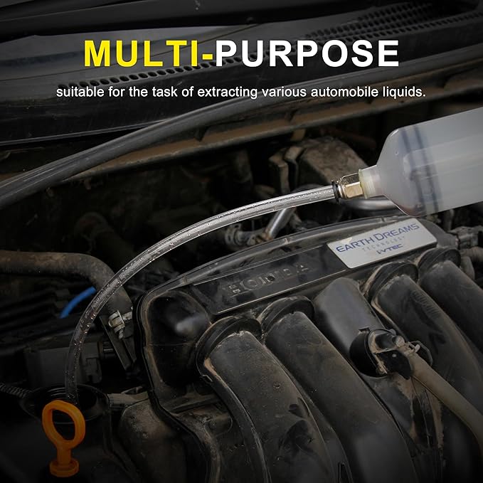 500CC Fluid Extractor, Automotive Fluid Extractor Pump Manual Fuel Suction & Filler, Efficient Oil Extractor Pump for Fluid Extraction