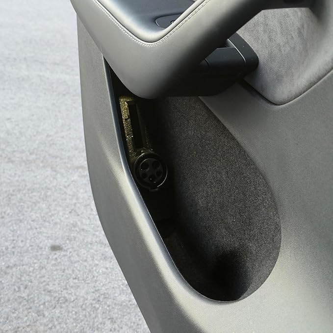 Door Dock for Tesla/J1772 Adapter for Model Y and Charger Locking Ring Bundle 2023-2025 (Yellow)