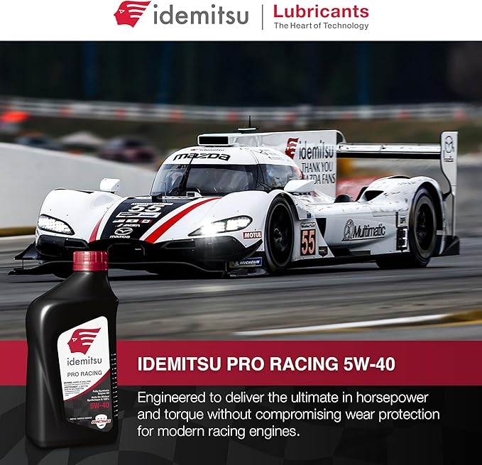 Idemitsu Synthetic Pro Racing 5W-40 Engine Oil - 1 Quart Case of 12