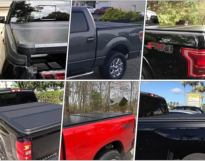 Kikito Professional FRP Hard Tri-Fold Truck Bed Tonneau Cover for 2009-2025 Ram 1500 5.7ft (67.4in) Bed w/o RamBox