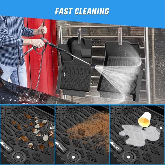 Nilight TPE Floor Mats for Nissan Armada 8 Seats/Infiniti QX80 2025 2026 All Weather Custom Fit Heavy Duty Floor Liners