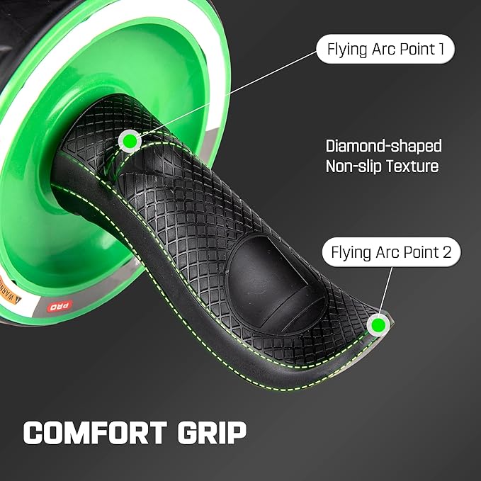 Ab Roller Wheel with Knee Pad Mat,Automatic Rebound Abdominal Wheel Abs Workout Equipment,Home Gym Equipment,No Noise Ab Wheel for Men&Women Abdominal