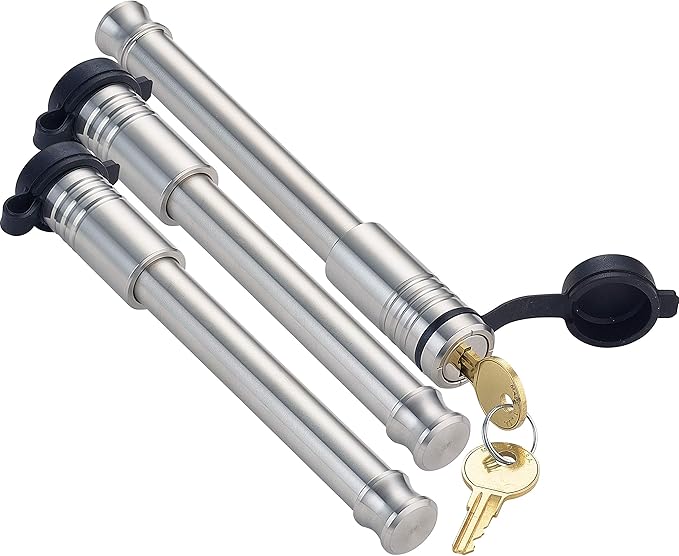 61675 | 3 Pack, Keyed Alike, Hitch Locks for B&W 2" & 2.5" Tow and Stow 10K LB & 18K LB - Fits Adjustable Ball Mount Only - Does NOT FIT Vehicle Receiver