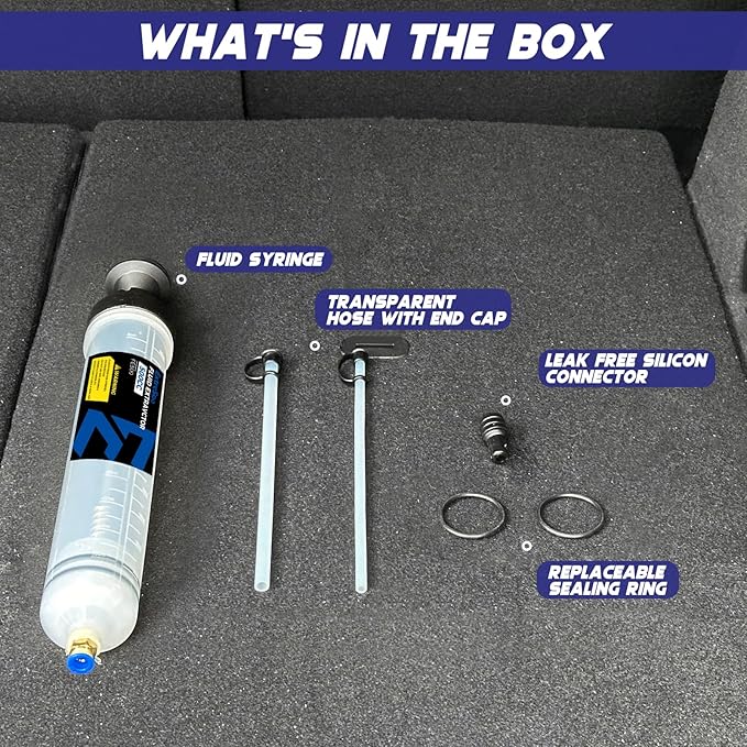 500CC Fluid Extractor, Fluid Syringe Pump, Oil Extractor for Cars Ships Engines Lawn Mowers Fluid Extraction and Filling, with 2 Transparent Hose