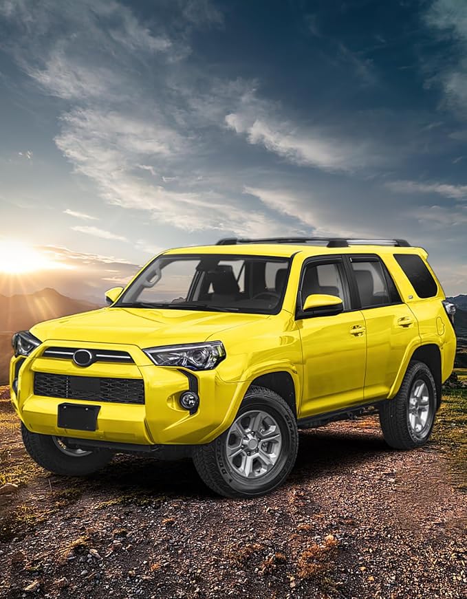 in-Channel Window Rain Guards Fit for Toyota 4Runner 2010-2024 Extra Durable Window Deflectors Vent Visors Vent Shades Window Visors Rain Guard Exterior Car Accessories - 4 pcs