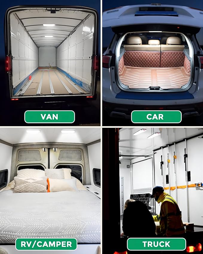 150LED 12V-30V RV Lights Interior, 12 Volt LED Lights with 3 Colors&Dimmable Brightness, Ultra Bright Ceiling Dome Light Fixture Interior for Van, Car, Camper, RV, Boat, Trailer(2700-6000K)