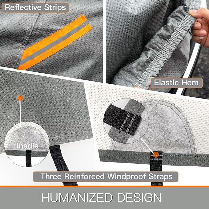 Kayme Heavy Duty Car Cover Custom Fit Toyota Celica Toyota 86 GR86, Waterproof All Weather for Automobiles, Full Exterior Covers Rain Sun UV Protection.