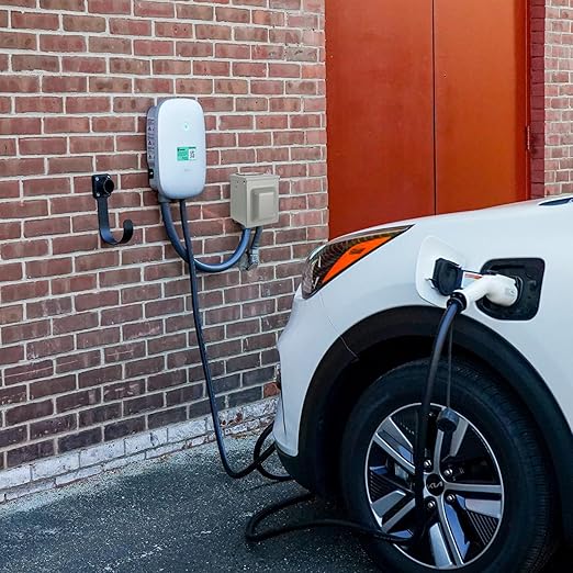 50 Amp 125/250 Volt EV Power Outlet Box, NEMA 14-50R 50 Amp EV Charging Receptacle Outlet Box, Enclosed Lockable Weatherproof Outdoor Electrical NEMA 14-50R Receptacle Panel, Heavy Duty, ETL Listed