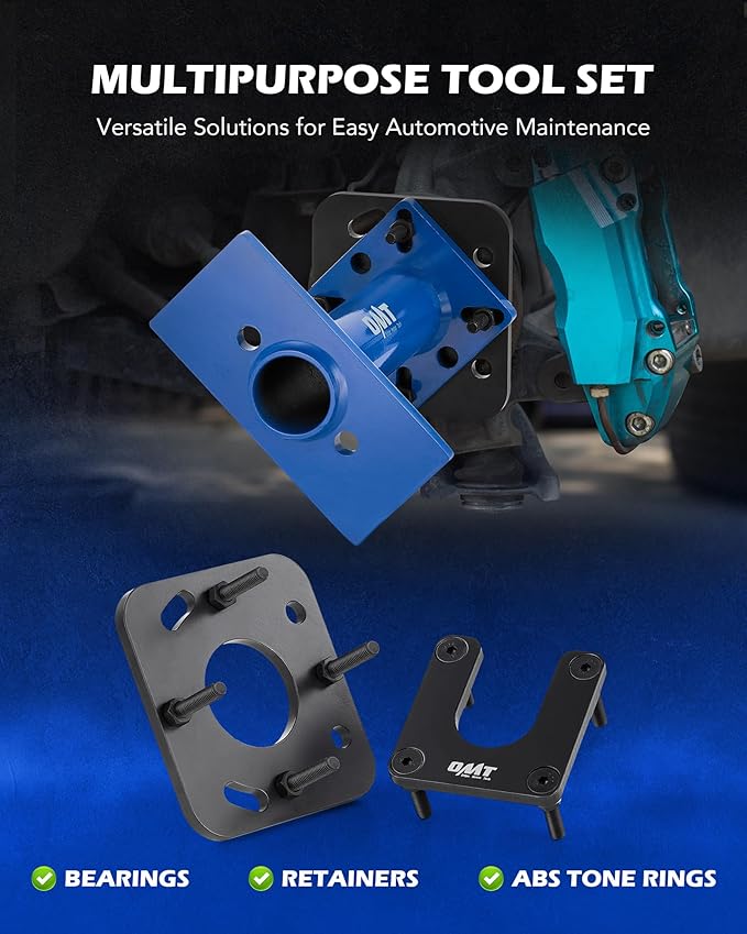 Orion Motor Tech Rear Axle Bearing Puller and Installer, Wheel Bearing Removal Tool Compatible with 1995-1998 T100 1995-2004 Tacoma 1995-2020 4Runner 2000-2006 Tundra and 2004-2012 Hilux Pick-up