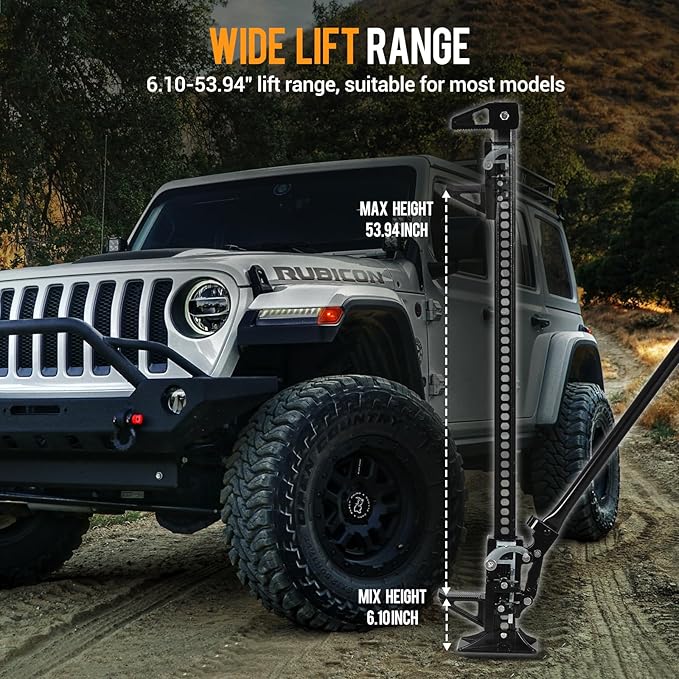 3 Ton Heavy Duty Farm Jack, 7000 Lb Capacity Ratcheting Off Road Utility Farm Jack for ATVs, Utility Vehicles, Off-Road Vehicles, Tractors, Trucks