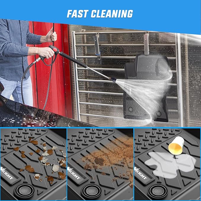 Nilight TPE Floor Mats for Ford Escape (Hybrid Only) 2020 2021 2022 2023 2024 2025,All Weather Custom Fit Heavy Duty Floor Liners