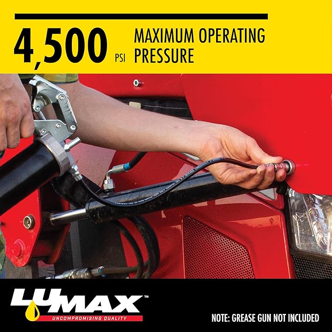 LUMAX LX-1400-2 Silver 1/8" NPT Standard Grease Coupler (Pack of 2). Standard Grease Coupler. Fits All 1/8" NPT Threads. 4500 PSI (310 Bar) Maximum Operating Pressure.