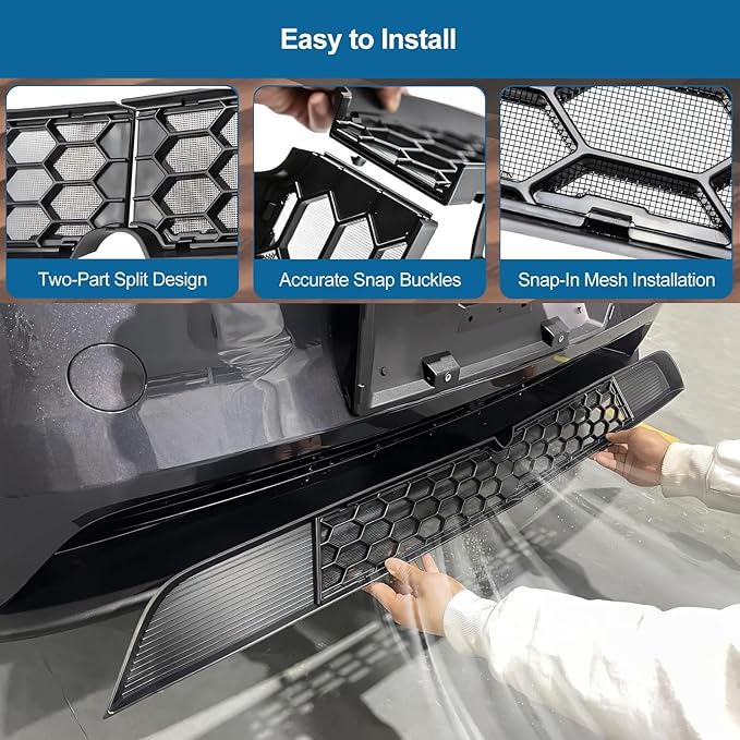 Tesla New Model Y 2025 2026 Juniper Grille Mesh Inserts Front Air Inlet Vent Grille Cover Guard Replacement for Model Y Juniper Accessories