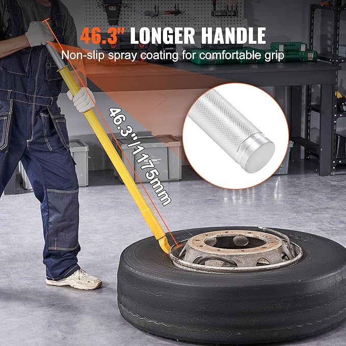 VEVOR Tire Bead Breaker Slide Hammer, 46.3" Length Heavy Duty Steel Tire Bead Breaker, Portable Tire Changing Sliding Impact for Car Truck Trailer Tire Removal