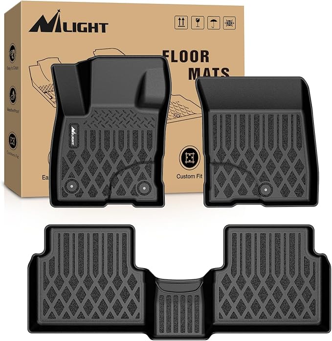 Nilight TPE Floor Mats for Ford Maverick (Gasoline Models Only) 2022 2023 2024 2025 All Weather Custom Fit Heavy Duty Floor Liners