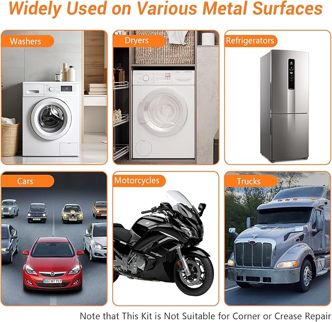 97pcs Dent Puller Kit, Paintless Dent Removal Kit for Dent Removal, Car Dent Puller with Golden Lifter, Bridge Puller, Slide Hammer T-Bar, Dent Remover Tool for Car Refrigerator Door Ding Repair