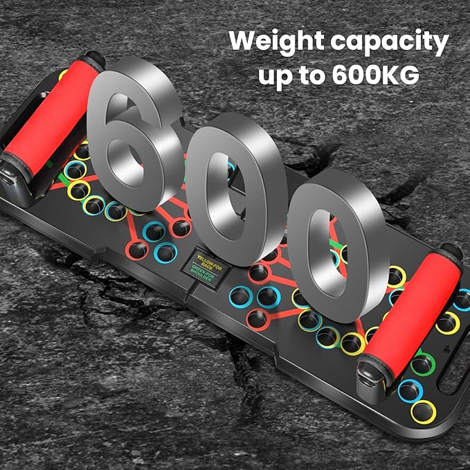 Push Up Board, with Automatic Count & Timer, 41 Push Up Bar, Updated Foam Handles, Portable Home Workout Equipment, Push Up Strength Training Equipment