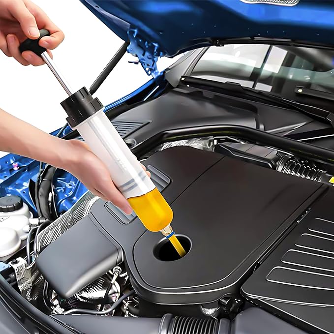 200CC/Oil Extractor/Oil Syringe,Syringe Style Manual Automotive Pump,Gear Oil, and Brake Fluid Extractor