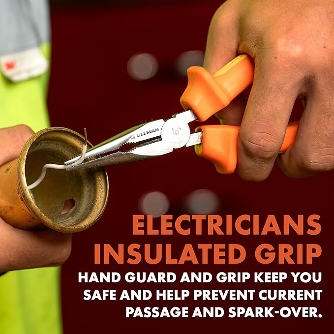 Ullman Devices Corp - Insulated Pliers Set - Set Includes Long Nose COM