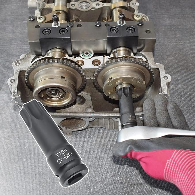 Camshaft Locking Alignment Timing Tool Kit, Compatible with Mercedes Benz M133 M270 M274, 15pcs Set with Carrying Case & Gloves