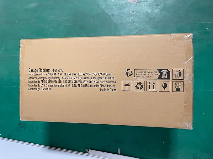 VEVOR Garage Tiles Interlocking, 12 x 12 x 0.53 inch 50 Pack Garage Floor Covering Tiles, Non-Slip Double-Sided Texture Garage Flooring Tiles, for Garages, Basements, Repair Shops, Silver