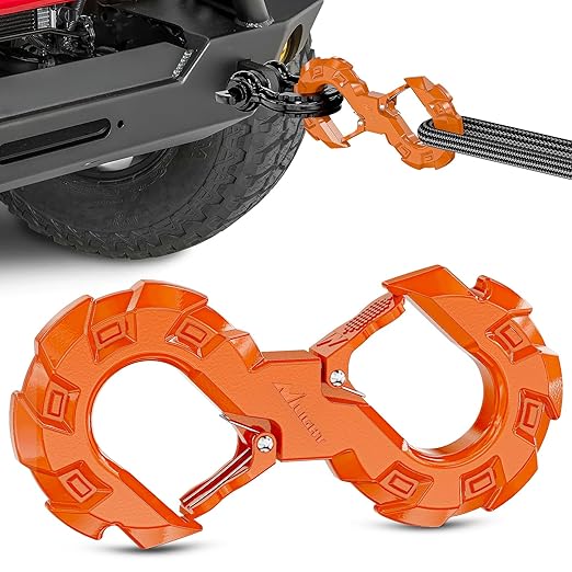 Nilight S-Shape Shackle, Quick Release Tow Hook for Winch Cable Ropes, 33,000 lbs Heavy Duty for Off-Road Recovery, Towing Extension, Tree Saver, Winch Shackle, Forged Steel, Orange