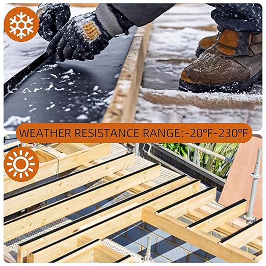 1-5/8" x 50' Deck Joist Tape, 8 Pack Waterproof Seal Butyl Deck Tape, Weather Resistance Self-Adhesive Joist Tape for Decking Wood Joists and Beams