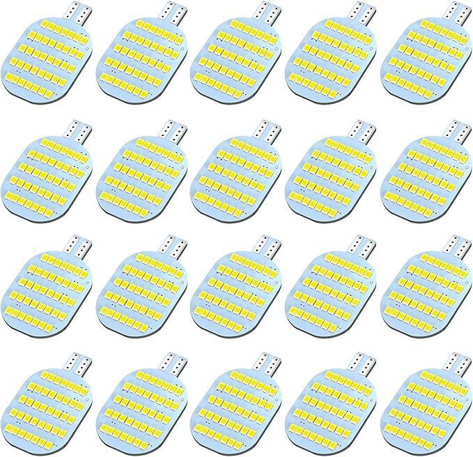 Super Bright T10 921 922 912 LED Bulbs for 12V RV Ceiling Dome Light RV Indoor Lights Camper Trailer Motorhome Marine Boat Dome Interior Light (Pack of 20, White)