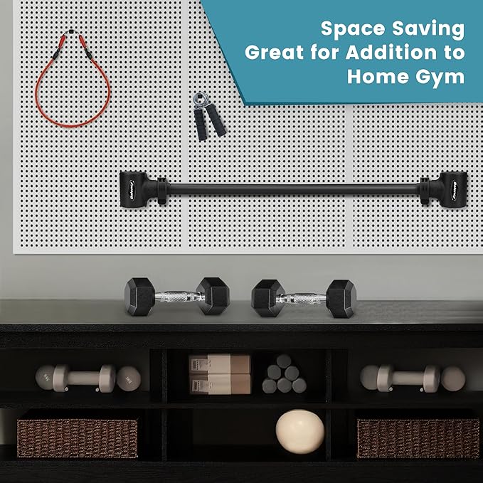 Dumbbell Converter, Convert Dumbbells to Barbell, Dumbbell Barbell Converter Bar, Balency Barbell Bar for Home Gym Workout, Adjustable Weight & Up to 200LB Capacity Weight Barbell for Weight Lifting