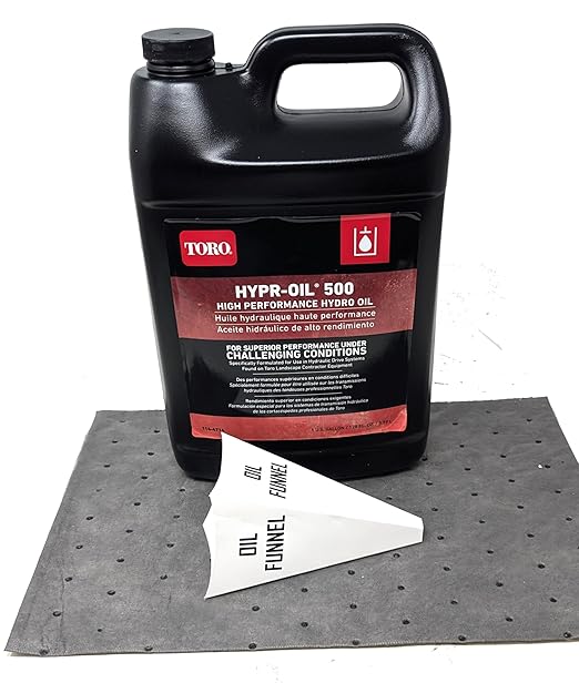 Toro Gallon 114-4714 Hypr-Oil 500 Hydro Fluid and Funnel
