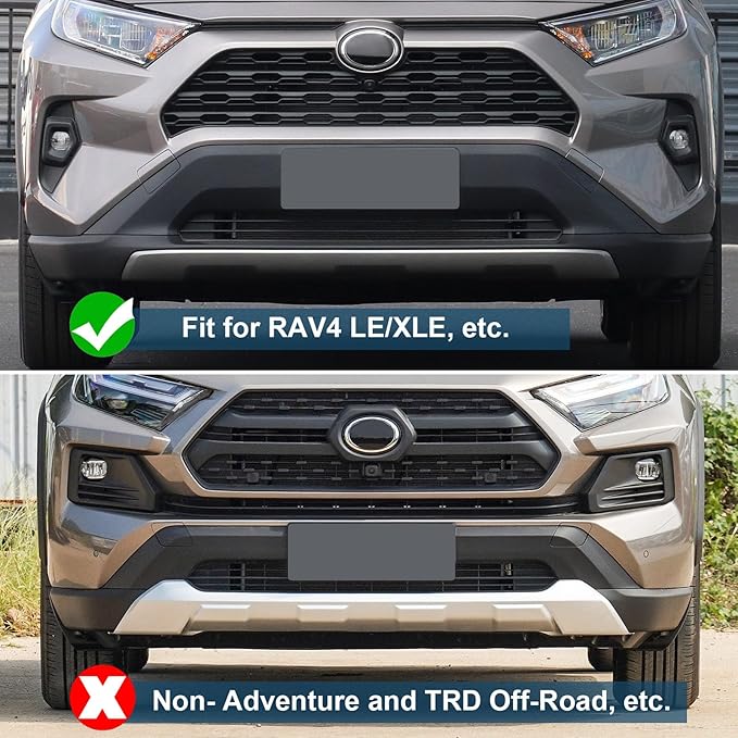 Front Grill Mesh Insert Fit for Toyota RAV4 2019-2025 Accessories, Non- Adventure and TRD Off-Road Models, Air Vent Cover Guard Grille Guard Protector for 2020 2021 2022 2023 2024 RAV 4