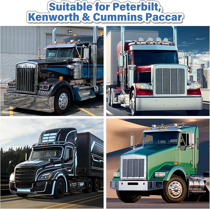 61060 Diesel Fuel Filter Wrench, compatible with Paccar Peterbilt and Diesels, Half-Moon Shaped Oil Filter Separator Tool Metal Filter Water Separator Wrench, 4.6 inch（Blue）